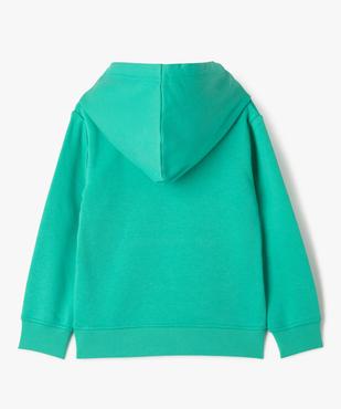 Sweat à capuche et poche kangourou uni garçon vue7 - GEMO (ENFANT) - GEMO