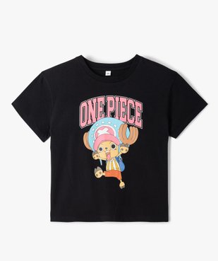 Tee-shirt fille à manches courtes coupe ample - One Piece vue1 - ONE PIECE - GEMO