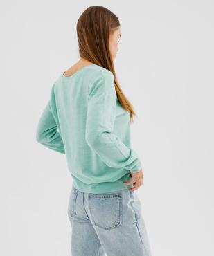 Pull col V en fine maille fluide femme vue3 - GEMO(FEMME PAP) - GEMO