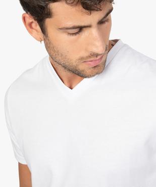 Tee-shirt homme à manches courtes et col V vue6 - GEMO (HOMME) - GEMO