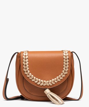 Sac besace à pompon doré vue1 - GEMO (ACCESS) - GEMO