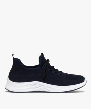 Baskets homme unies en mesh à col élastique et souple  vue1 - BOTTESINI - GEMO