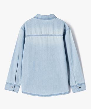 Chemise manches longues en toile de chambray fine garçon vue4 - GEMO (ENFANT) - GEMO