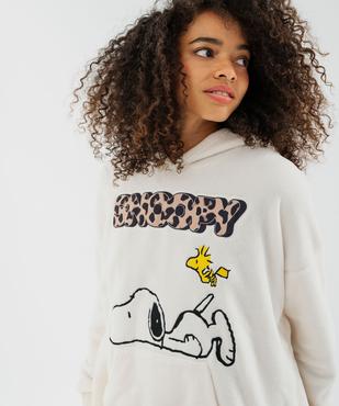 Chemise de nuit polaire femme - Snoopy vue3 - SNOOPY - GEMO
