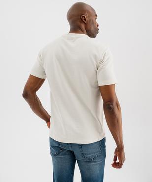 Tee-shirt manches courtes en maille épaisse homme vue3 - GEMO (HOMME) - GEMO