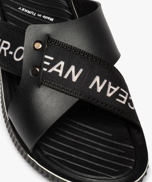 Sandales homme mules à larges brides croisées vue6 - GEMO (CASUAL) - GEMO