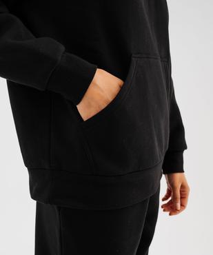 Sweat à capuche en molleton uni femme vue3 - GEMO 4G FEMME - GEMO