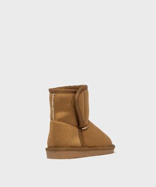 Boots fourrés fermeture scratch bébé fille - Lovely Wings vue4 - LOVELY WINGS - GEMO