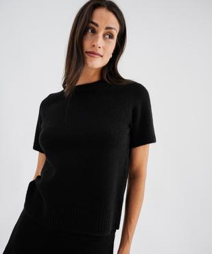 Pull manches courtes douillet et chaud femme vue3 - GEMO(FEMME PAP) - GEMO