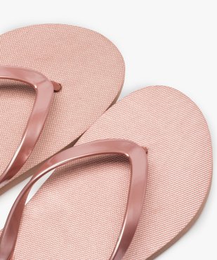 Tongs femme unies avec semelle intérieure antidérapante vue3 - GEMO (PLAGE) - GEMO