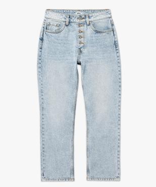 Jean 7/8ème coupe Straight taille haute femme vue4 - GEMO 4G FEMME - GEMO