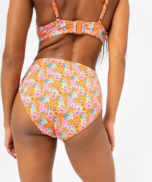Bas de maillot de bain à motifs fleuris femme vue2 - GEMO 4G FEMME - GEMO