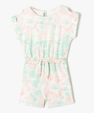 Combishort fille effet tie and dye - Camps United vue2 - CAMPS UNITED - GEMO