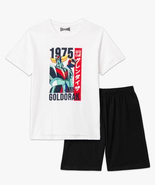 Pyjashort en coton imprimé homme - Goldorak vue4 - MINECRAFT - GEMO