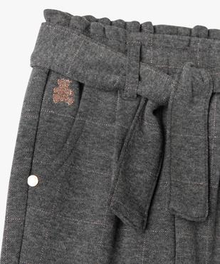 Pantalon en maille aspect flanelle bébé fille - LuluCastagnette vue2 - LULUCASTAGNETTE - GEMO