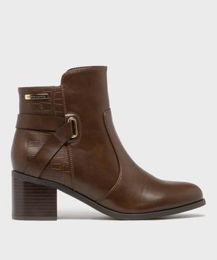  Boots à talon bi-matières femme - LuluCastagnette vue1 - LULUCASTAGNETTE - GEMO
