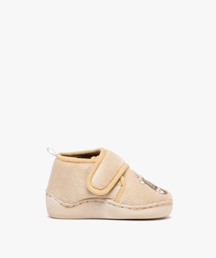 Chaussons bébé garçon à scratch petit ourson vue1 - GEMO 4G BEBE - GEMO