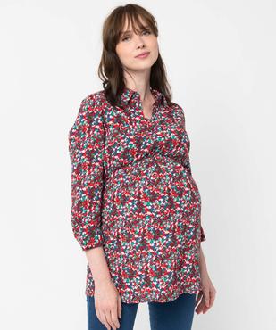 Blouse de grossesse fluide imprimée à manches 3/4 vue1 - GEMO(FEMME PAP) - GEMO