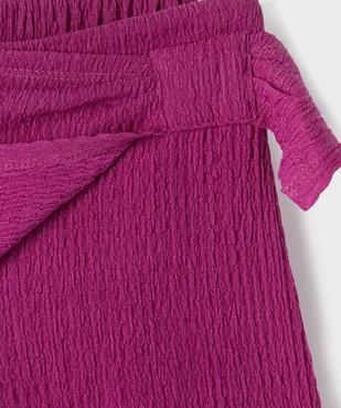 Jupe short en maille gaufrée fille vue4 - GEMO (ENFANT) - GEMO
