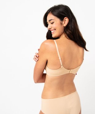 Soutien-gorge triangle sans armature à bonnets moulés vue2 - GEMO 4G FEMME - GEMO