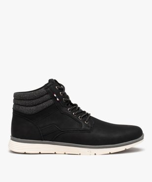 Baskets homme mid-cut avec col rembourré style denim vue1 - GEMO (CASUAL) - GEMO