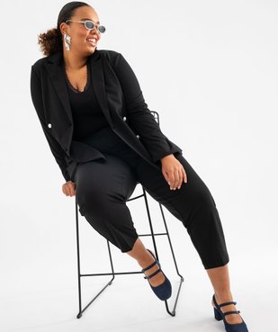 Veste souple à double boutonnage fantaisie femme grande taille vue5 - GEMO (G TAILLE) - GEMO