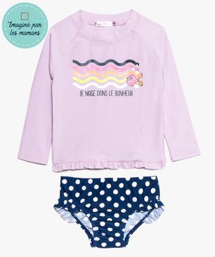 Maillot de bain 2 pieces avec tee-shirt anti UV vue1 - GEMO(BEBE DEBT) - GEMO