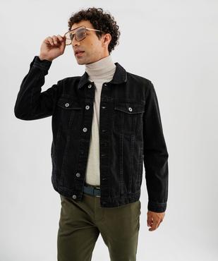 Veste en jean coupe droite homme vue1 - GEMO 4G HOMME - GEMO