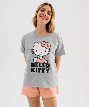 Pykashort en jersey imprimé femme - Hello Kitty vue2 - HELLO KITTY - GEMO