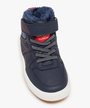 Boots fourrées garçon bicolores style baskets mid-cut vue5 - GEMO 4G GARCON - GEMO