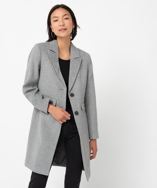 Manteau femme à mi-long vue1 - GEMO(FEMME PAP) - GEMO