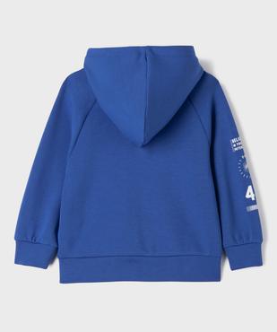 Sweat de sport zippé à capuche garçon vue4 - GEMO (ENFANT) - GEMO