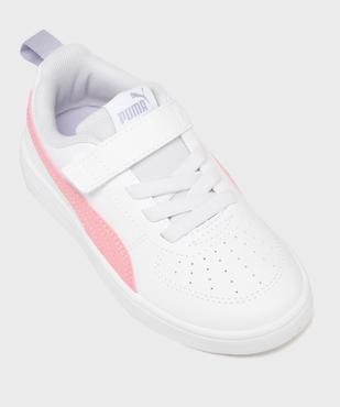 Baskets basses lacets élastiques et scratch Rickie fille - Puma vue5 - PUMA - GEMO