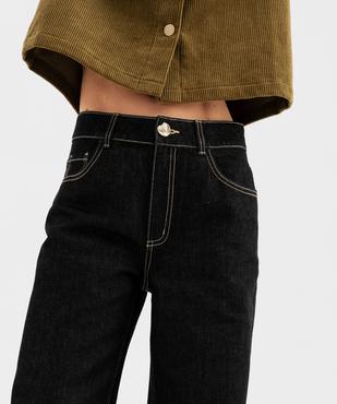 Jean wide leg femme vue3 - GEMO 4G FEMME - GEMO