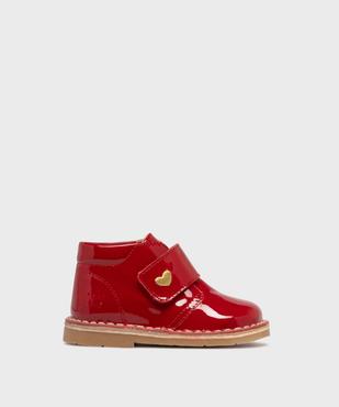 Chaussures montantes vernies à scratch bébé fille - NA! vue1 - NA! - GEMO