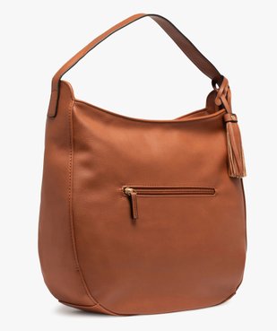 Sac femme avec lacets sur l’avant et pampille amovible vue2 - GEMO (ACCESS) - GEMO
