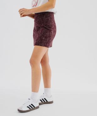 Jupe courte aspect tweed femme vue2 - GEMO(FEMME PAP) - GEMO