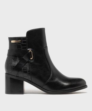  Boots à talon bi-matières femme - LuluCastagnette vue1 - LULUCASTAGNETTE - GEMO