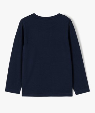 Tee-shirt à manches longues avec motif XXL garçon vue4 - GEMO 4G GARCON - GEMO