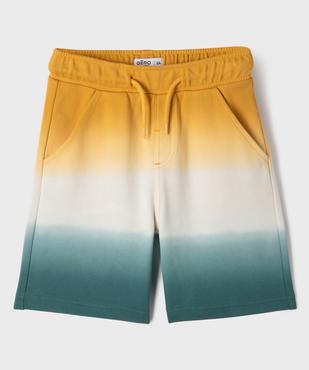 Bermuda en French Terry tie-and-dye garçon vue1 - GEMO 4G GARCON - GEMO