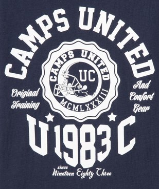 Tee-shirt garçon avec inscription XXL sur le buste - Camps United vue3 - CAMPS UNITED - GEMO
