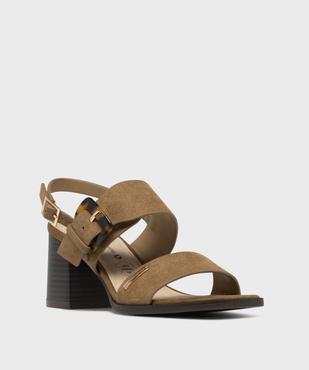 Sandales à talon avec bride arrière femme - LuluCastagnette vue2 - LULUCASTAGNETTE - GEMO