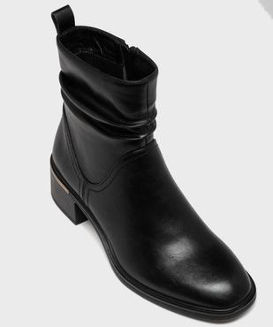 Bottines avec tige effet drapé femme - Valentina Baldano vue5 - VALENTINA BALDA - GEMO
