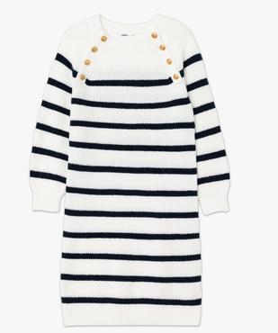 Robe de grossesse en grosse maille style marin vue4 - GEMO (MATER) - GEMO