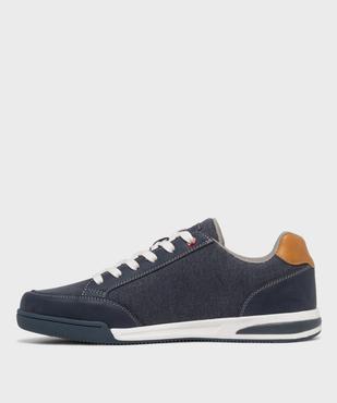 Baskets en toile denim homme - Urban Steps vue3 - URBAN STEPS - GEMO
