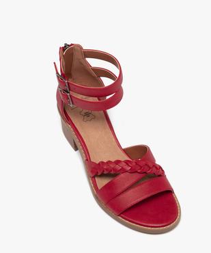 Sandales à talon avec double bride cheville femme - Valentina Baldano vue5 - VALENTINA BALDA - GEMO
