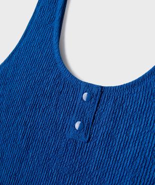 Maillot de bain 1 pièce texturé fille vue2 - GEMO (JUNIOR) - GEMO