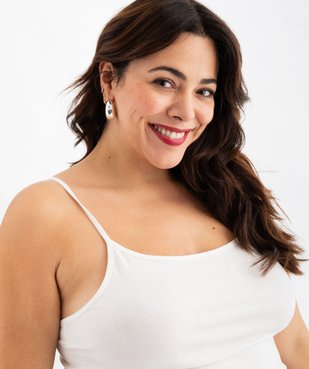 Débardeur femme grande taille uni à fines bretelles  vue6 - GEMO 4G GT - GEMO