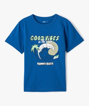 Tee-shirt garçon à manches courtes avec motif estival vue1 - GEMO (ENFANT) - GEMO