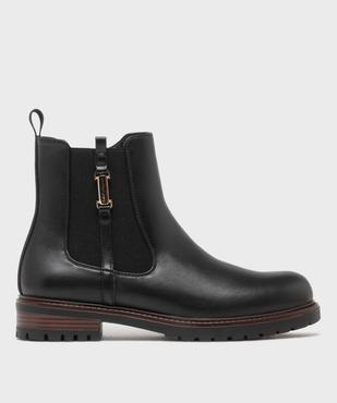 Boots avec élastique latéral et semelle crantée femme - LuluCastagnette vue2 - LULUCASTAGNETTE - GEMO